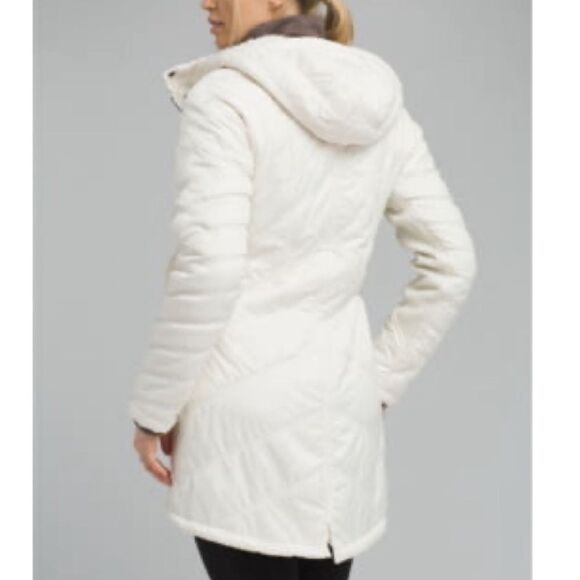 PRANA Diva Long Jacket Water Repellent Sherpa Coat, Size XL MSRP $179 - Picture 3 of 8